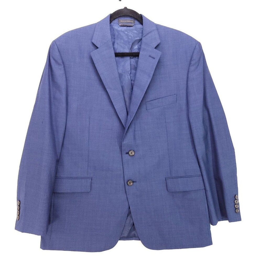 Lauren Ralph Lauren 100% Wool Mens Sports Coat Blazer Size 42 Blue